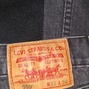 Levi Strauss 559 Straight Leg Denim Jeans.